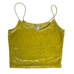 H&M - 💛💛💛 crushed velvet crop top
